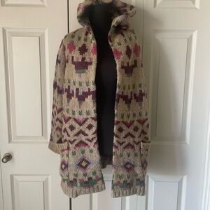 J Jill | Lenox Topper Hooded Open Cardigan. Wool blend. Size XS. Oversized